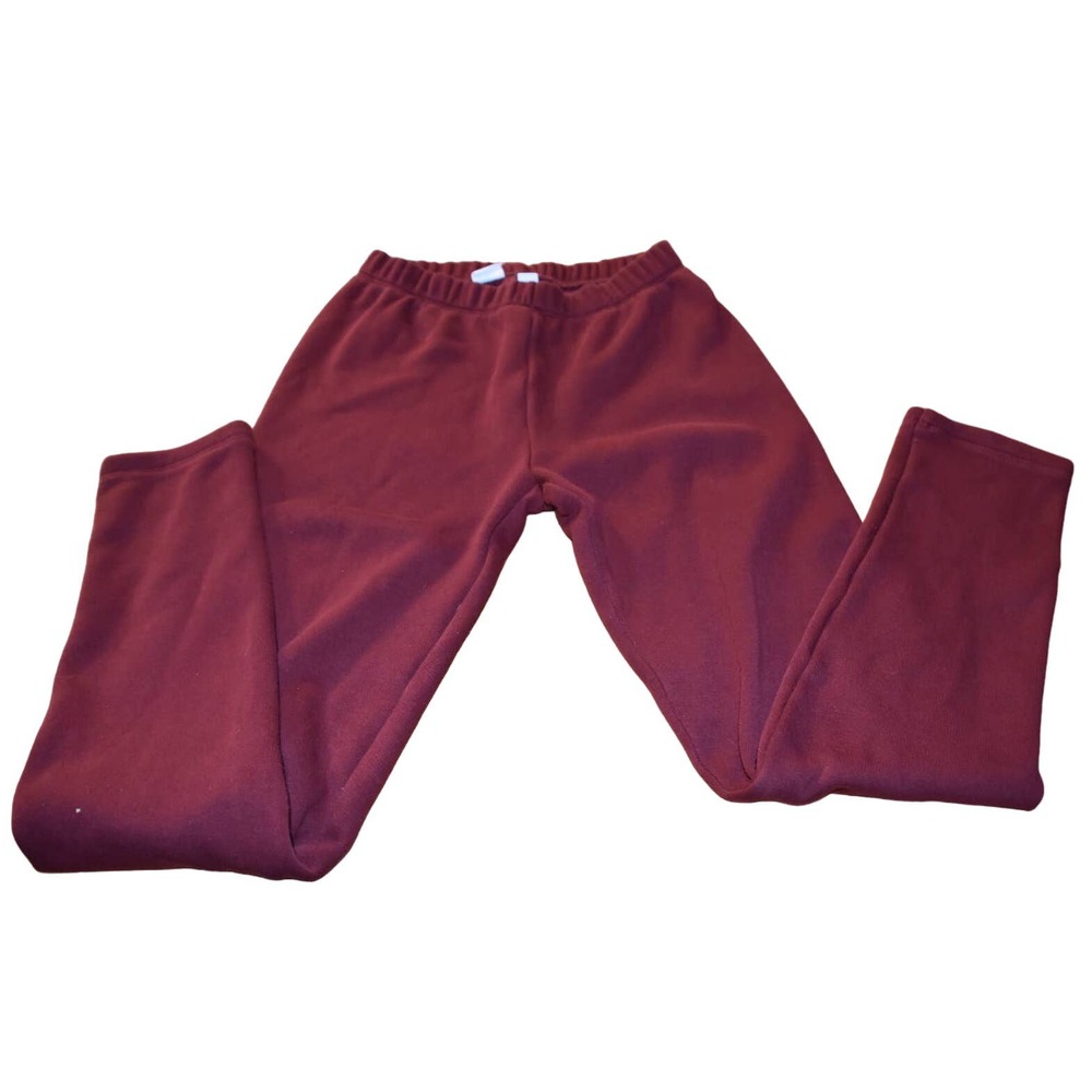 Gap Kid's Fleece Lined Leggings, Maroon Red, XL, 12, LN
